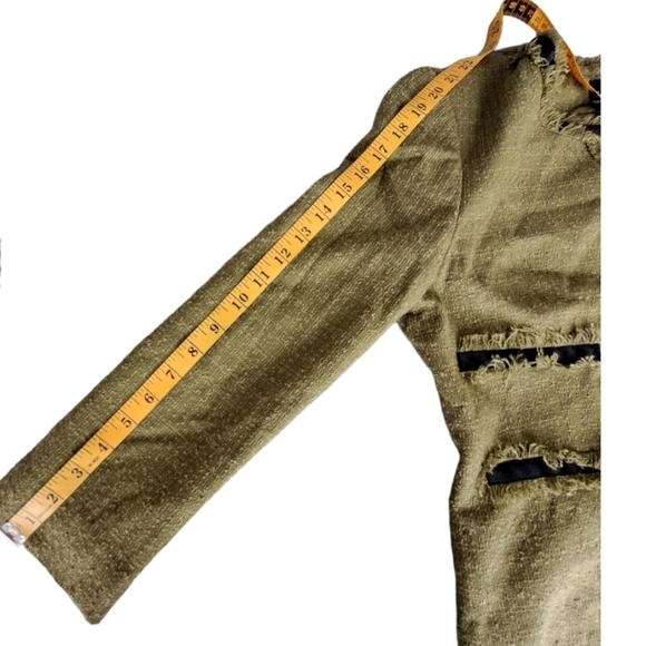 Jules & Leopold women's jacket green tweed womens size 8 blazer - Picture 11 of 16